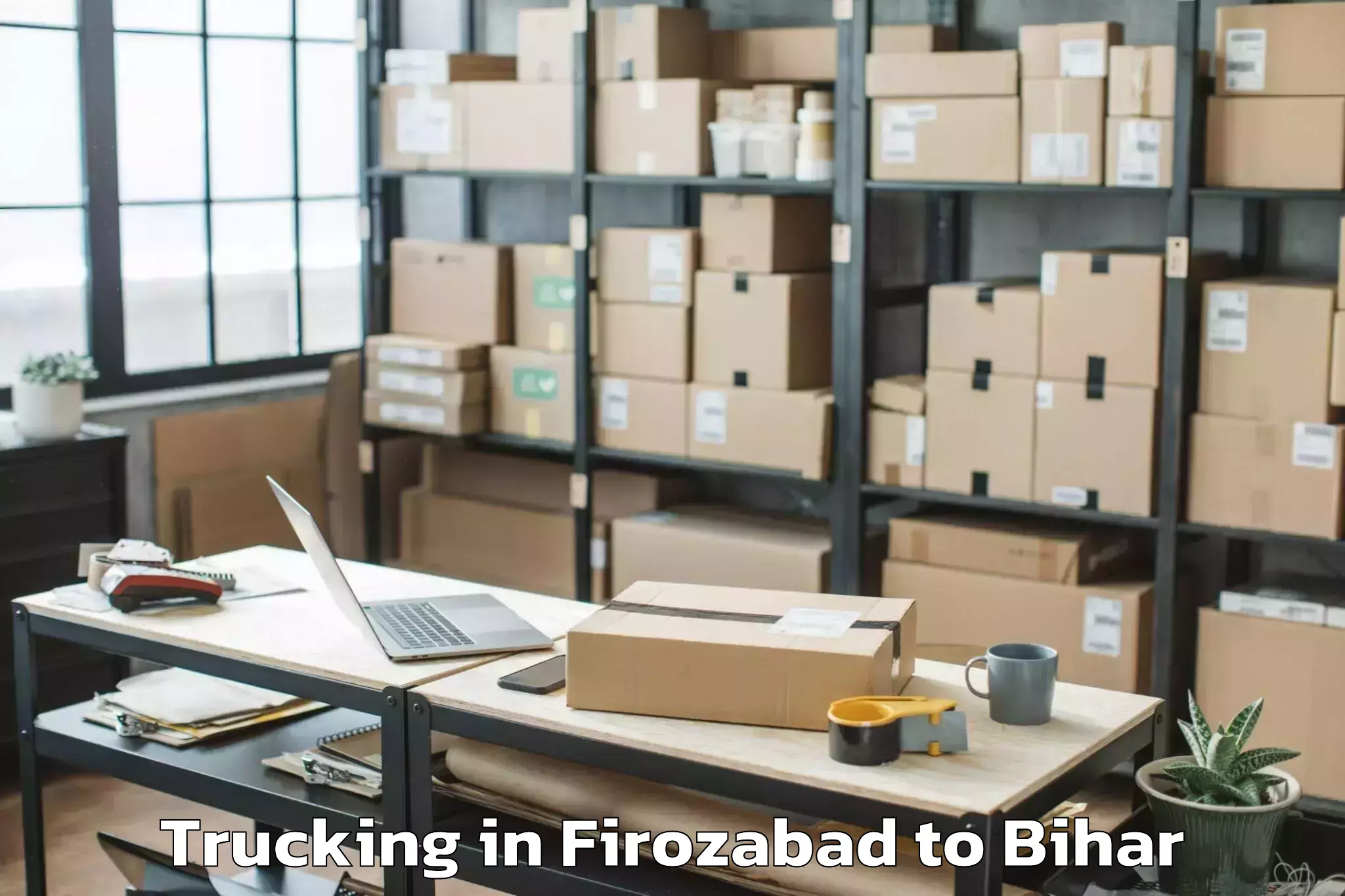 Top Firozabad to Bibhutipur North Trucking Available